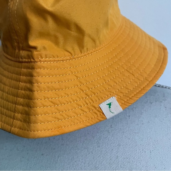 Gyal Bashy • Marigold Yellow Teal Grenada Recycled Reversible Bucket Hat - Picture 3 of 4